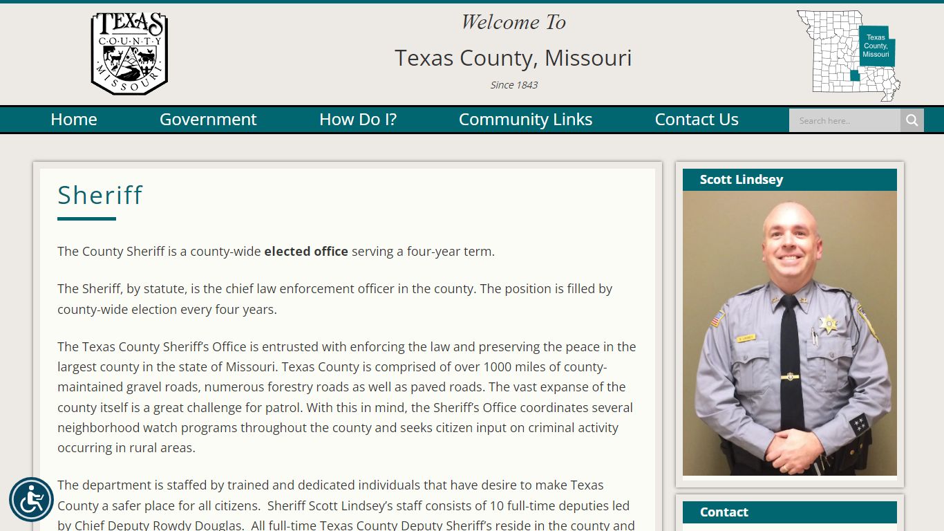 Sheriff | Texas County, Missouri